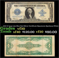 1923 Speelman/White $1 large size Blue Seal Silver