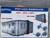 UNUSED Expandable Warehouse Building, 15FT x 20FT