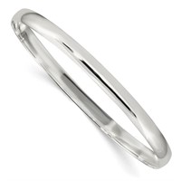 Sterling Silver-Bangle Bracelet