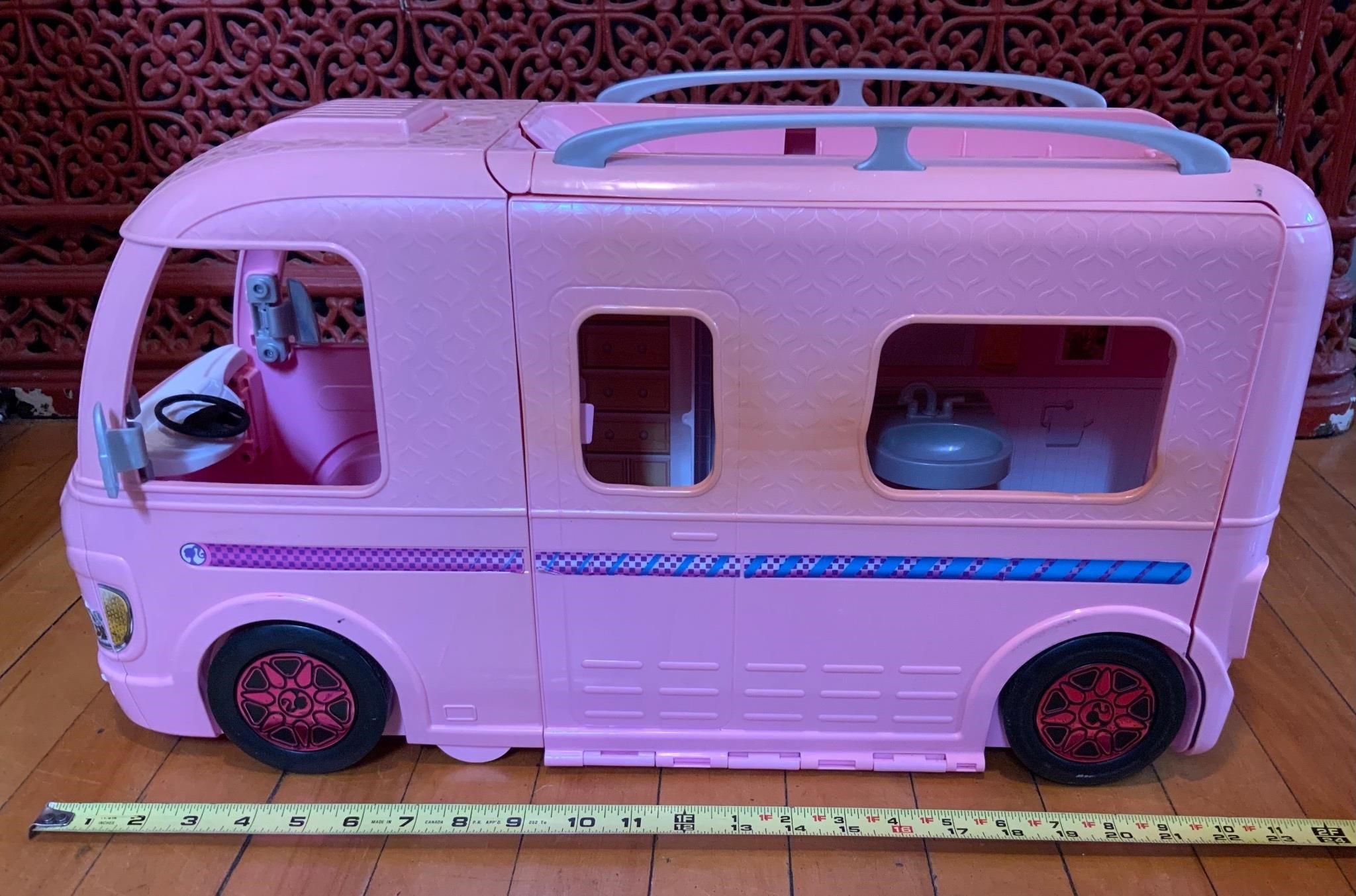 Mattel Barbie Dream Camper Pink RV Bus Home