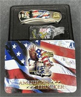 (AM) American Trucker Knife and Lighter