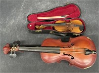 (AM) Miniature Wood Violins. Bidding 2x the Money