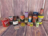 Large Lot of Adv. Tins