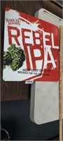 METAL SAMUEL ADAMS, REBEL IBA SIGN