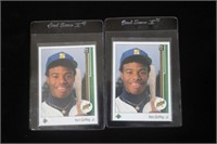 (2) 1989 Upper Deck Ken Griffey, Jr. Rookie Cards