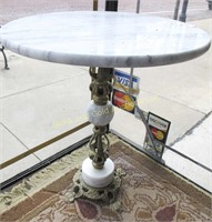 16 1/2" tall marble top table