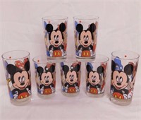 7 Walt Disney Anchor Hocking glass tumblers