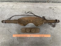 Vintage Wooden Yoke & Other 
Yoke Length - 910mm