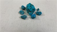 6 Large turquoise   Chunks