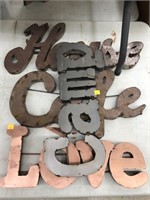 Metal Signs - Camp, Love, Cafe, House