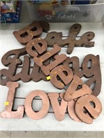 4cnt Metal Signs - Believe, Filling, Live, Cafe