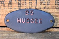 Mudgee Engine Depot Plate - BRASS