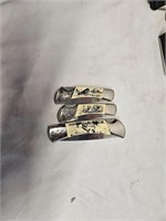 Set of 3 Sabre Pocket Knifes