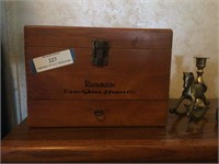 Unique Wooden Box w/Contents