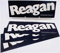 4 Reagan Presidential Campaign Bumper Stickers