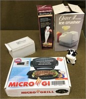 Ice Crusher, Micro Grill & More