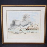 Pencil signed & numbered Salvador Dali colored