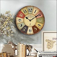 Eruner Vintage Rustic Wall Clock  16 French Paris