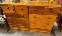 Wooden Ten Drawer Dresser