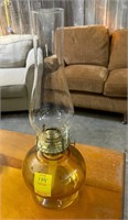 Amber Colored Oil Lamp