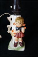 Hummel Style Lamp with Girl