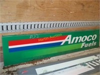 small Amoco Fuel sign face