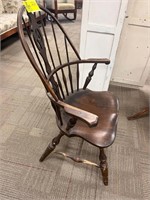 VINTAGE STYLE WINDSOR ARM CHAIR SOME DAMAGE