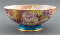 Limoges Hand-Painted Porcelain Centerpiece Bowl