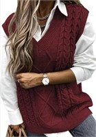 New (Size XL) Womens Sleeveless Sweater Vest V