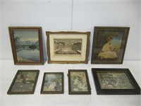 FRAMED OLDER PRINT LOT