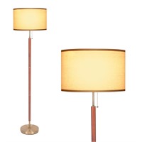 HonoDing Mid-Century Modern Floor Lamp, Walnut Woo