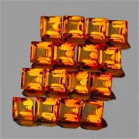 Natural Madeira Golden Yellow Citrine 20 Pcs - Fla