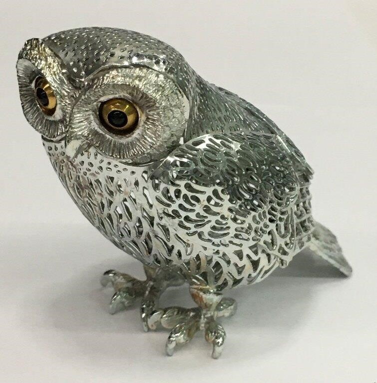 Christofle France Owl Figure