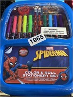SPIDERMAN COLOR &ROLL STATIONERY SET