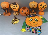 Halloween Blow Molds & Decorations Lot Collection