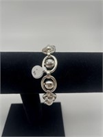 925 Sterling Italy Bracelet - Disco Balls, 8”