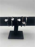 5 Assorted Bracelets - Assorted Styles, Lengths,