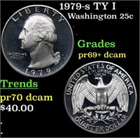 Proof 1979-s TY I Washington Quarter 25c Grades GE