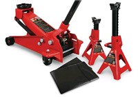 New Big Red, 3-Ton Jack, Stands & Fender Cover Set