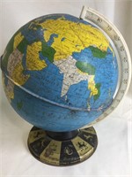 12” tall tin globe