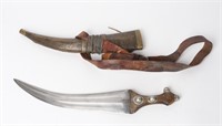 Early Middle Eastern Jambiya Dagger, 19th C.