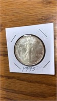 1995 American Eagle silver coin