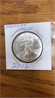 2016 American Eagle silver coin