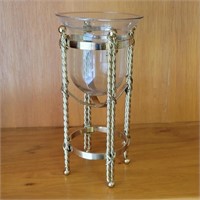 Twisted Brass 11" Votive Candle Holder