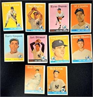 Lot of 1950s New York Yankees Baseball Cards