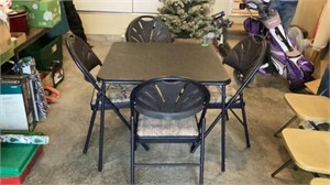 Weco Set of 4 Chairs with Card Table