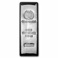 100 Oz Silver Bar - Germania Mint (serialized)