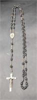 Vintage Rosary Black Beads