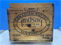 Antique Lindsay Creamery Canadian Butter Crate