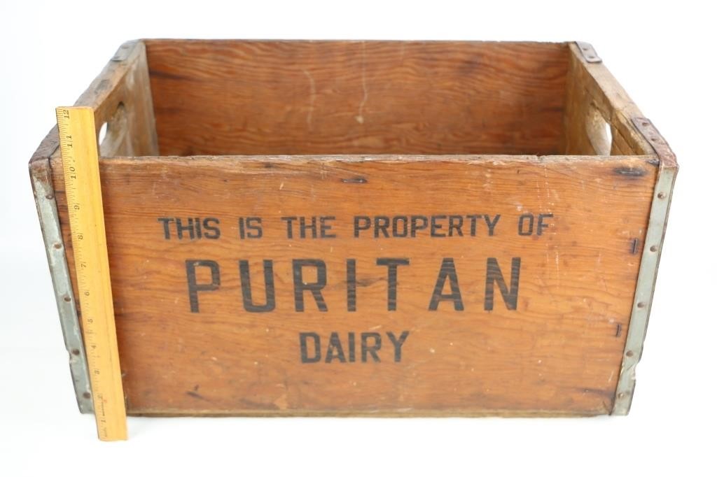 Vintage Puritan Dairy Crate